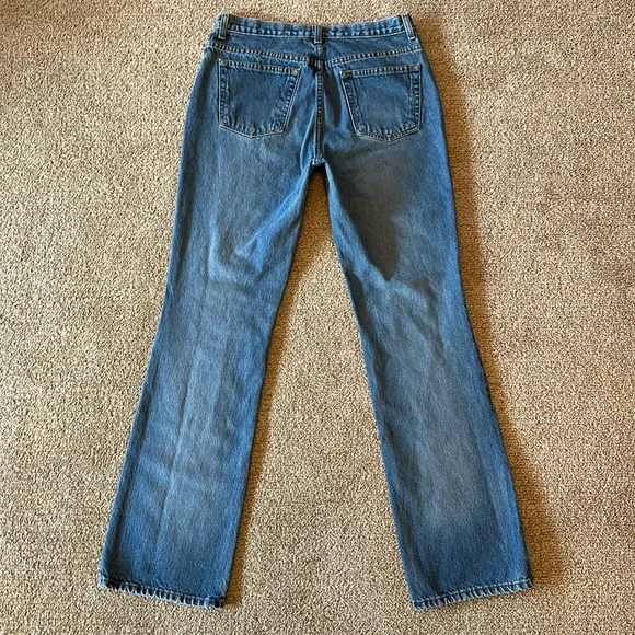 Vintage GAP Factory Bootcut Jeans Sz 14 Long 34L 100% Cotton VG/EUC - Picture 2 of 9